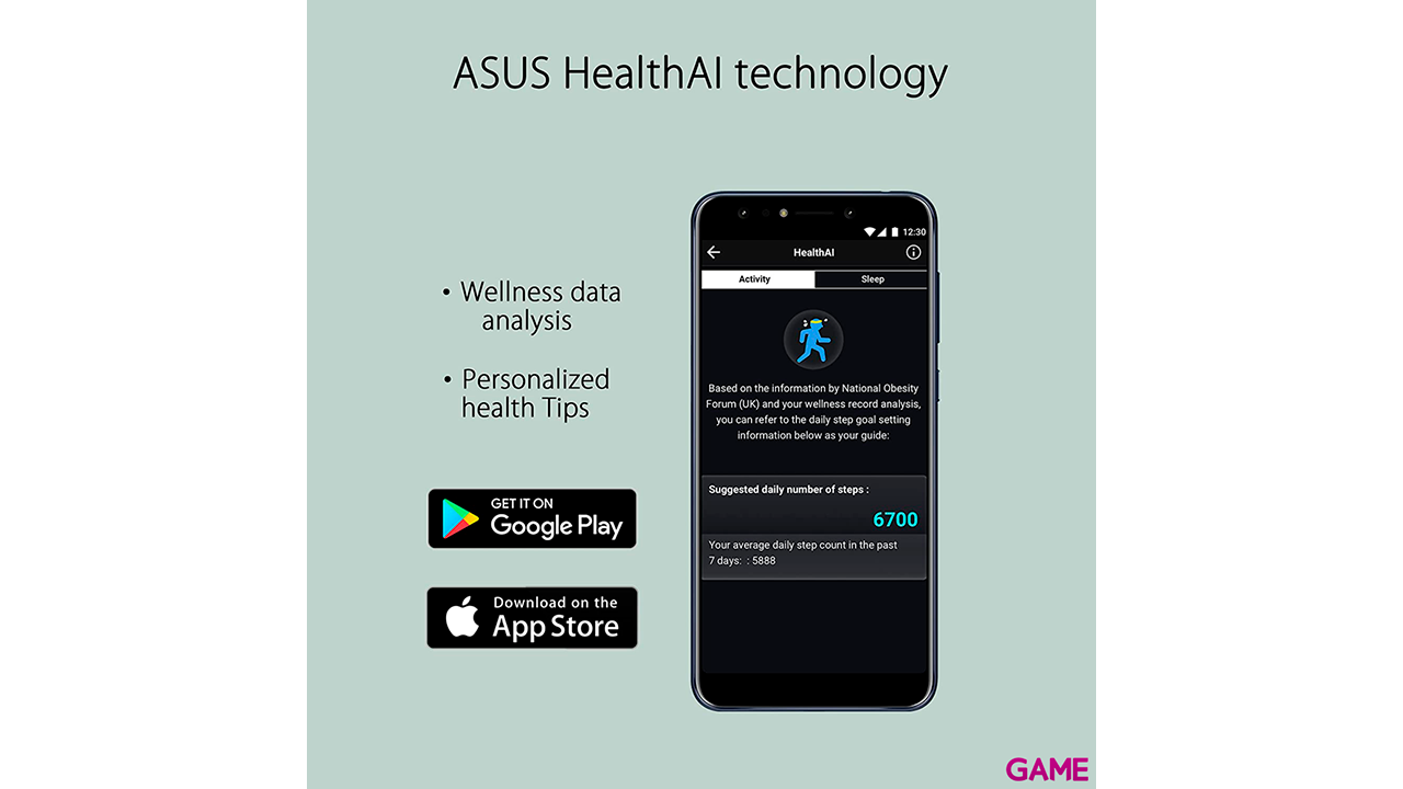 ASUS VivoWatch BP LCD Pulsera de actividad IP67 Negro-2