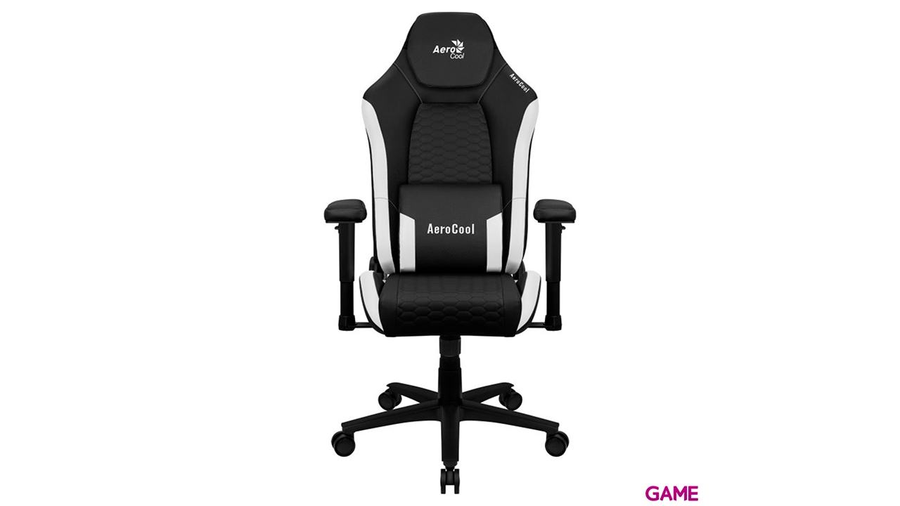 Aerocool CROWNBW Blanco - Silla Gaming-0