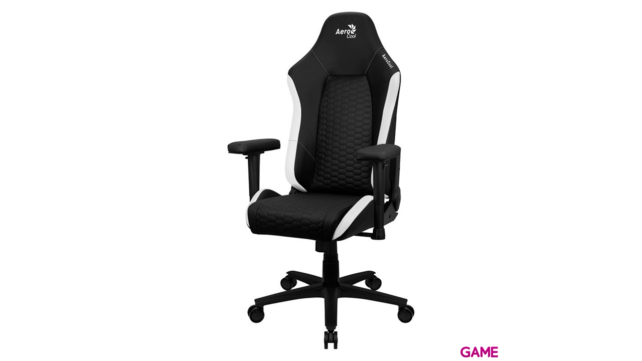 Aerocool CROWNBW Blanco - Silla Gaming-2