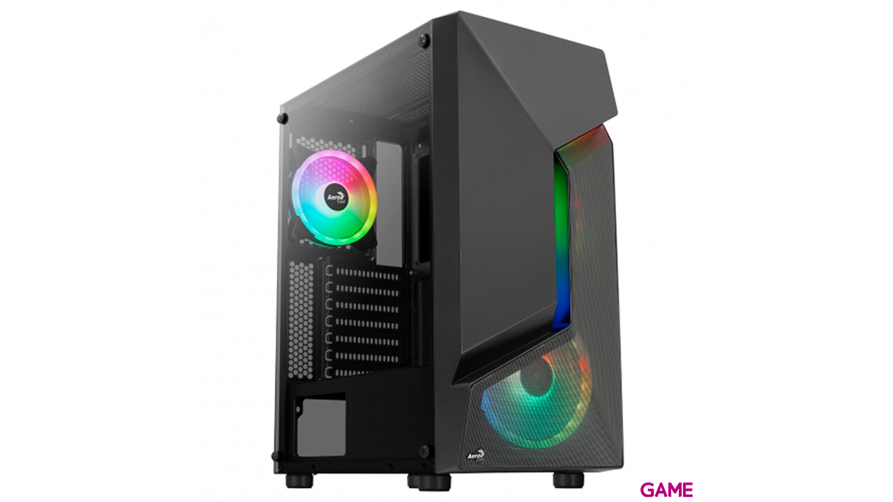 Aerocool Scape V3 ATX Cristal Templado ARGB Negro - Caja Ordenador-0