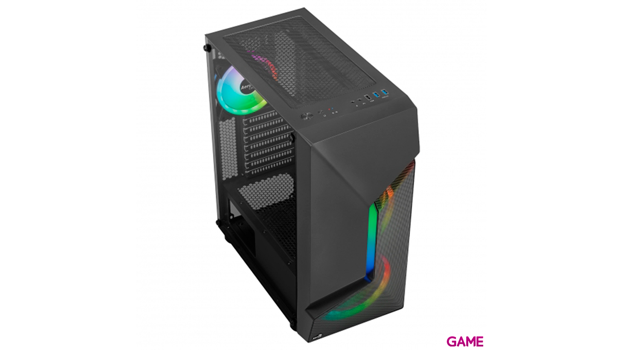 Aerocool Scape V3 ATX Cristal Templado ARGB Negro - Caja Ordenador-3