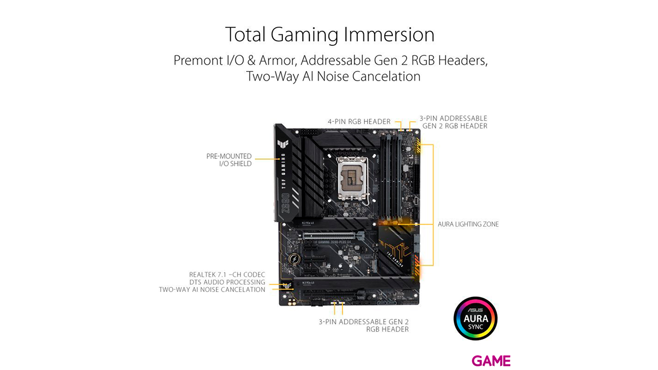 ASUS TUF Gaming Z690-PLUS D4 Intel Z690 ATX - Placa Base-1