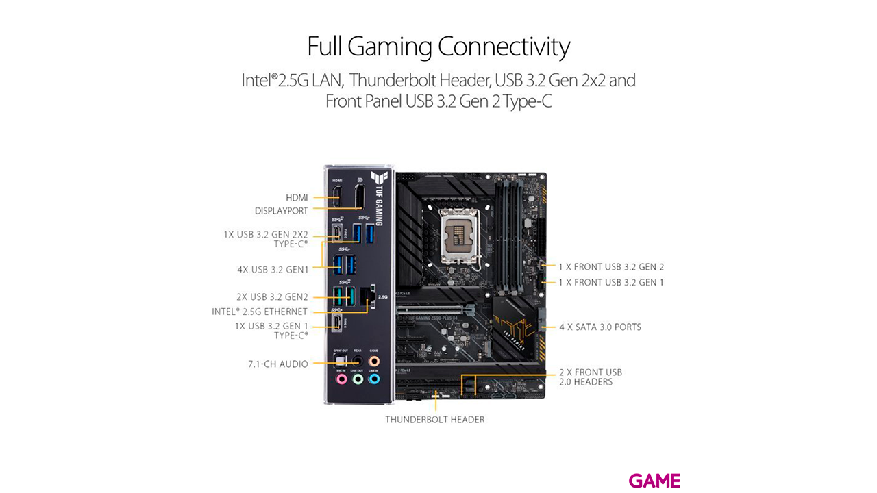 ASUS TUF Gaming Z690-PLUS D4 Intel Z690 ATX - Placa Base-5