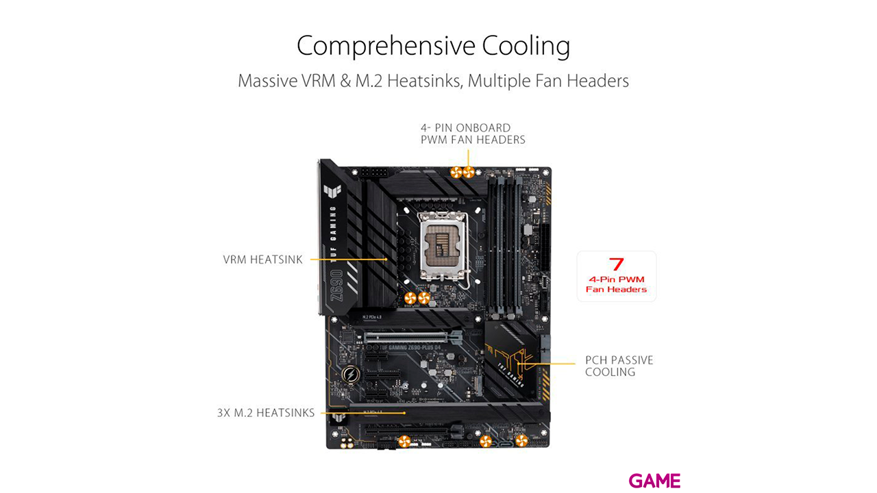 ASUS TUF Gaming Z690-PLUS D4 Intel Z690 ATX - Placa Base-6