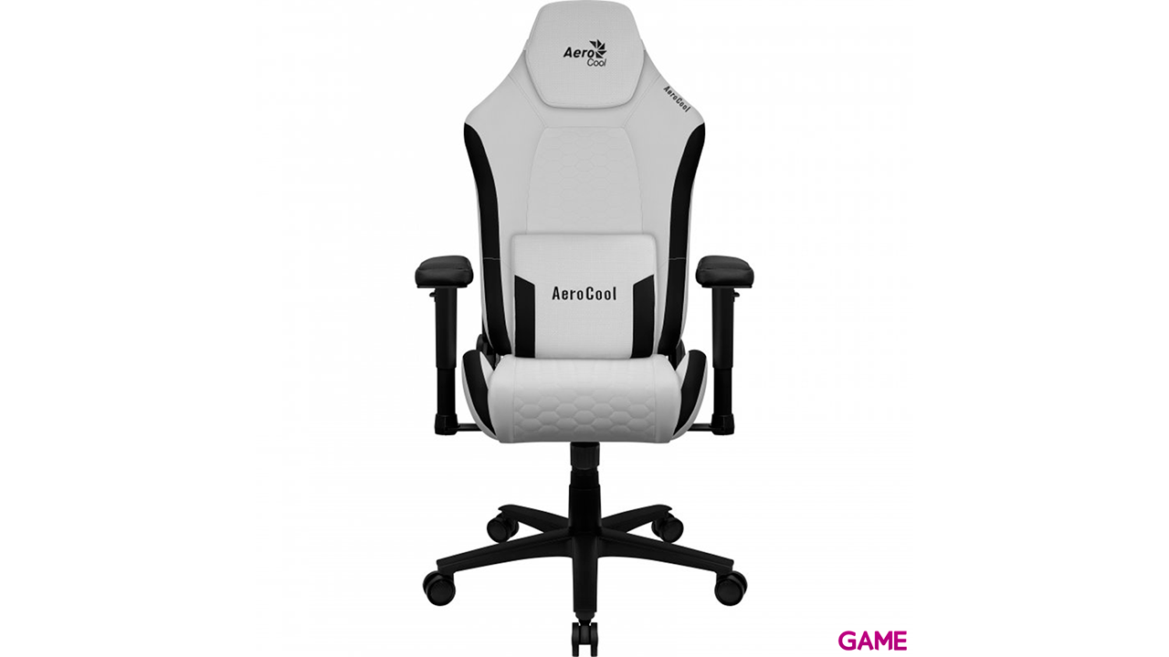 Aerocool CROWNMOONSW Blanco - Silla Gaming-0