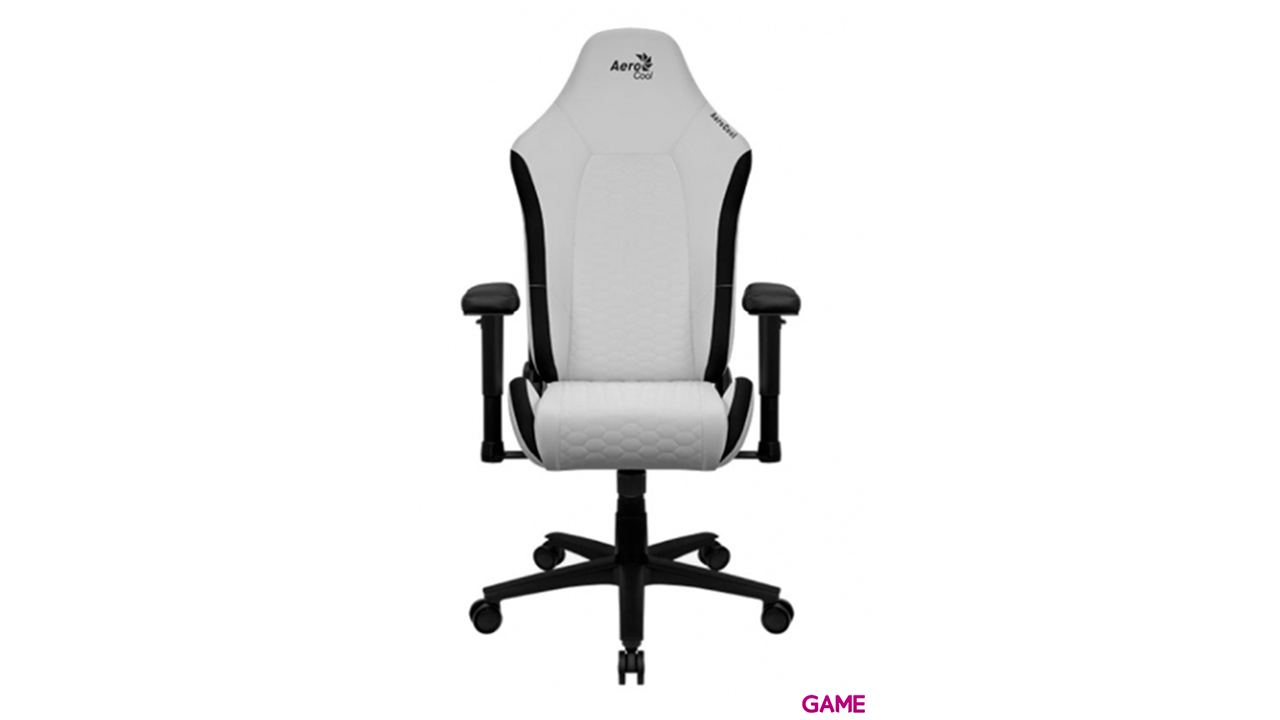 Aerocool CROWNMOONSW Blanco - Silla Gaming-1