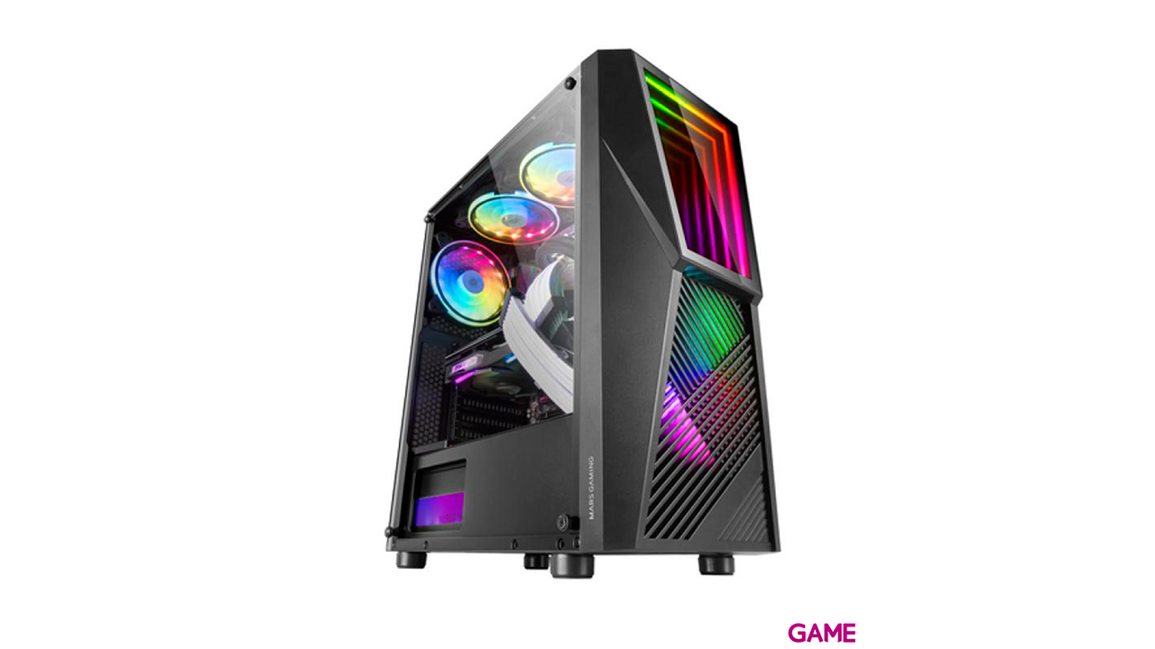 Mars Gaming MC777 ATX ARGB Negro - Caja Ordenador-0