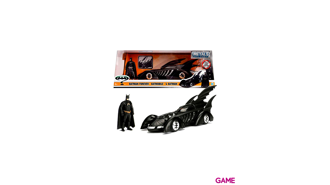 Set figura + coche Batmovil metal Batman Forever DC Comics-3