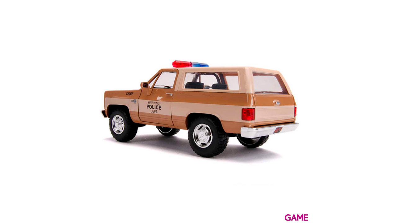 Figura Coche metal Chevy K5 Blaze 1980 Stranger Things + placa-3