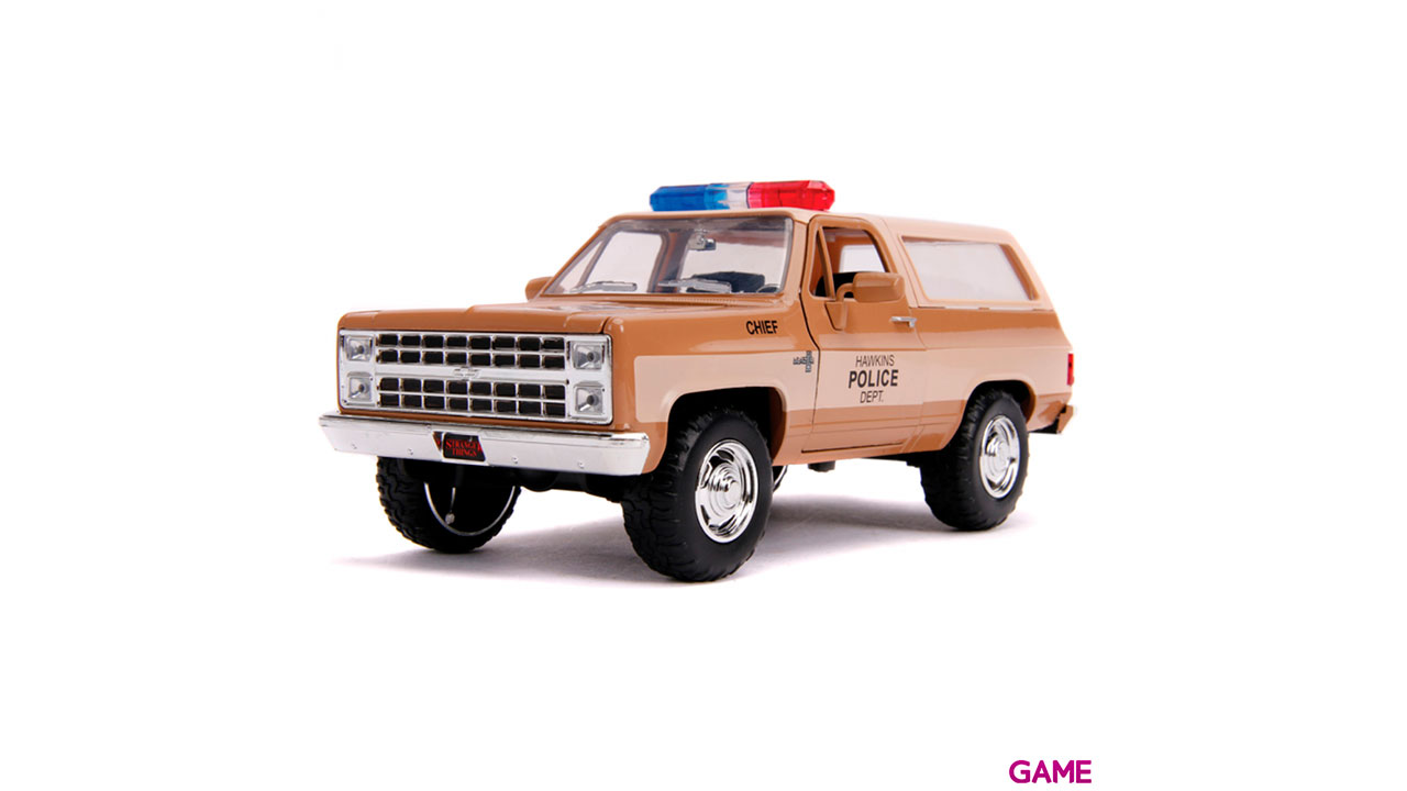 Figura Coche metal Chevy K5 Blaze 1980 Stranger Things + placa-6