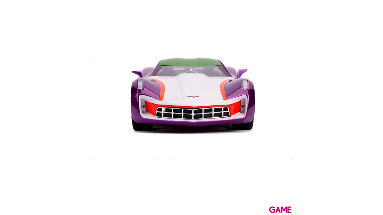 Figura coche Chevy Corvette Stingray 2009 Joker DC comics-3