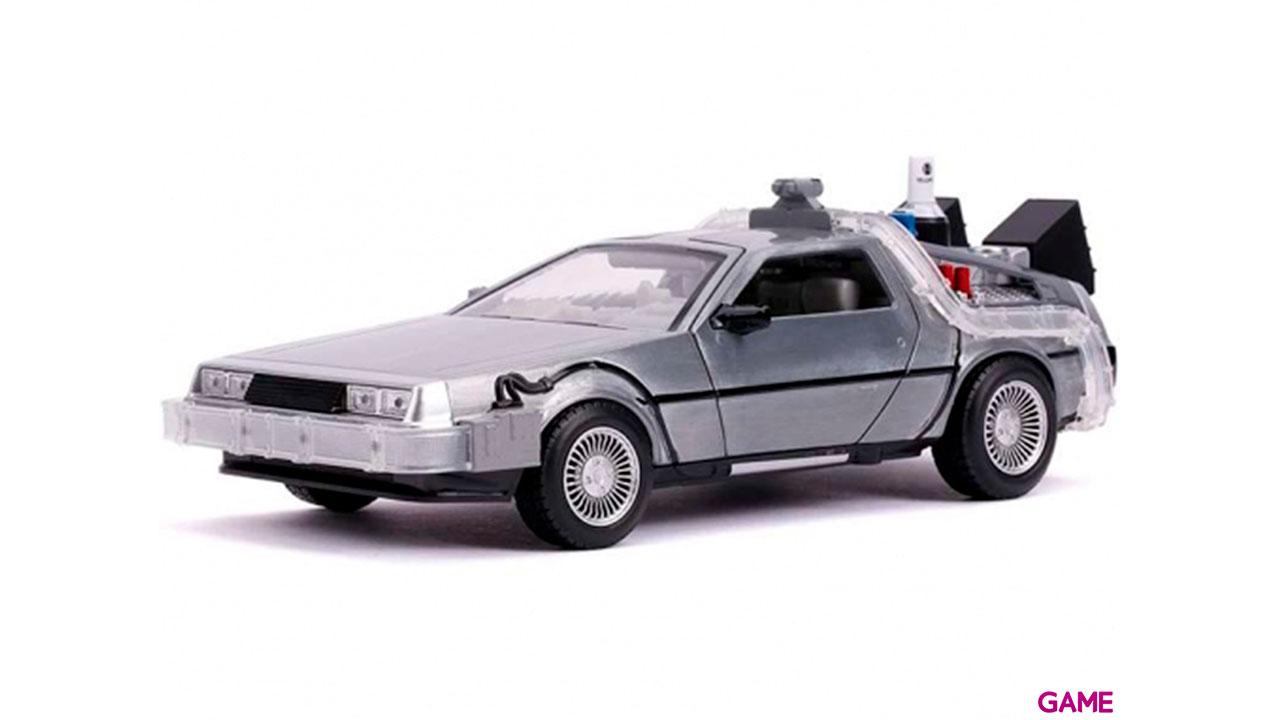Figura Coche metal Time Machine DLorean Regreso al Futuro-5