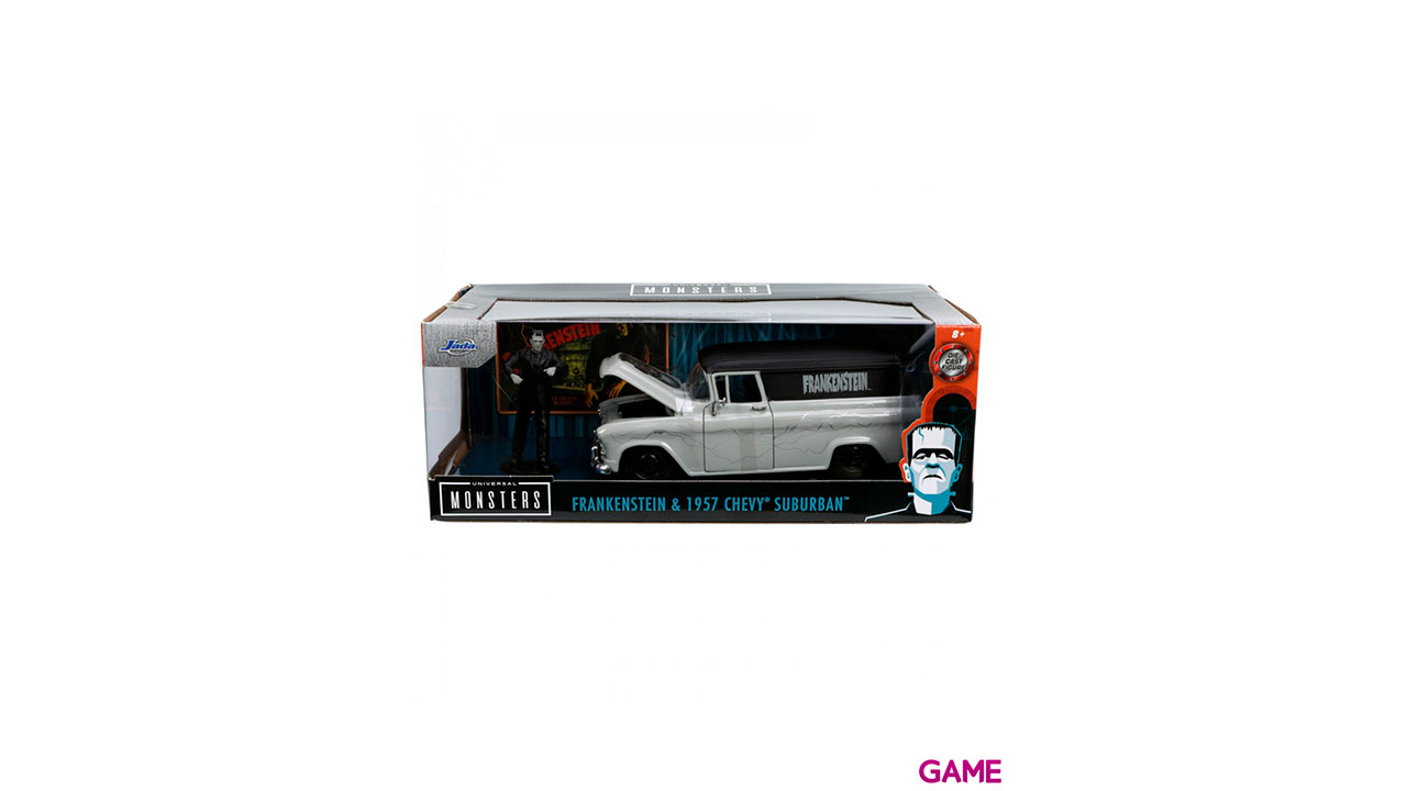 Figura + coche Chevy Suburban Delivery 1957 Frankenstein-4