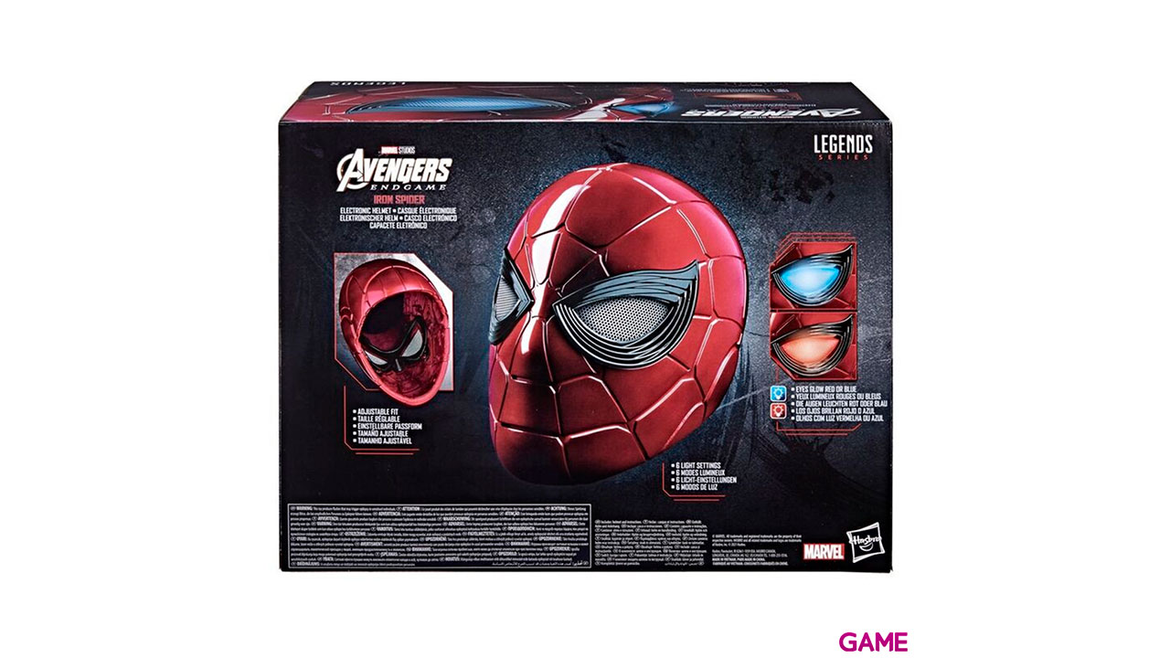 Replica Hasbro Black Series Marvel Legends Vengadores Casco Iron Spider-9