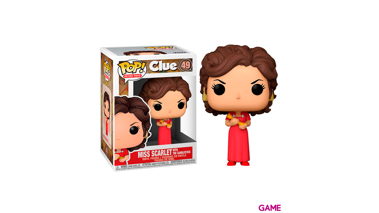 Figura POP Cluedo Miss Scarlet with Candlestick-1