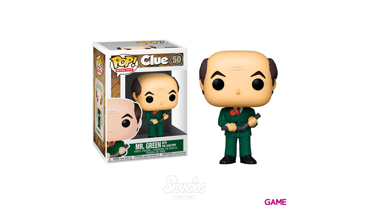 Figura POP Cluedo MrGreen with Lead Pipe-1