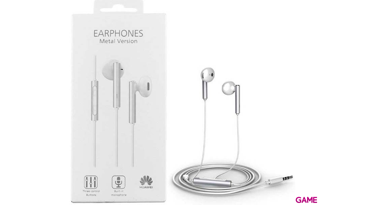 Huawei AM116 Plata Blanco In Ear - Auriculares-1