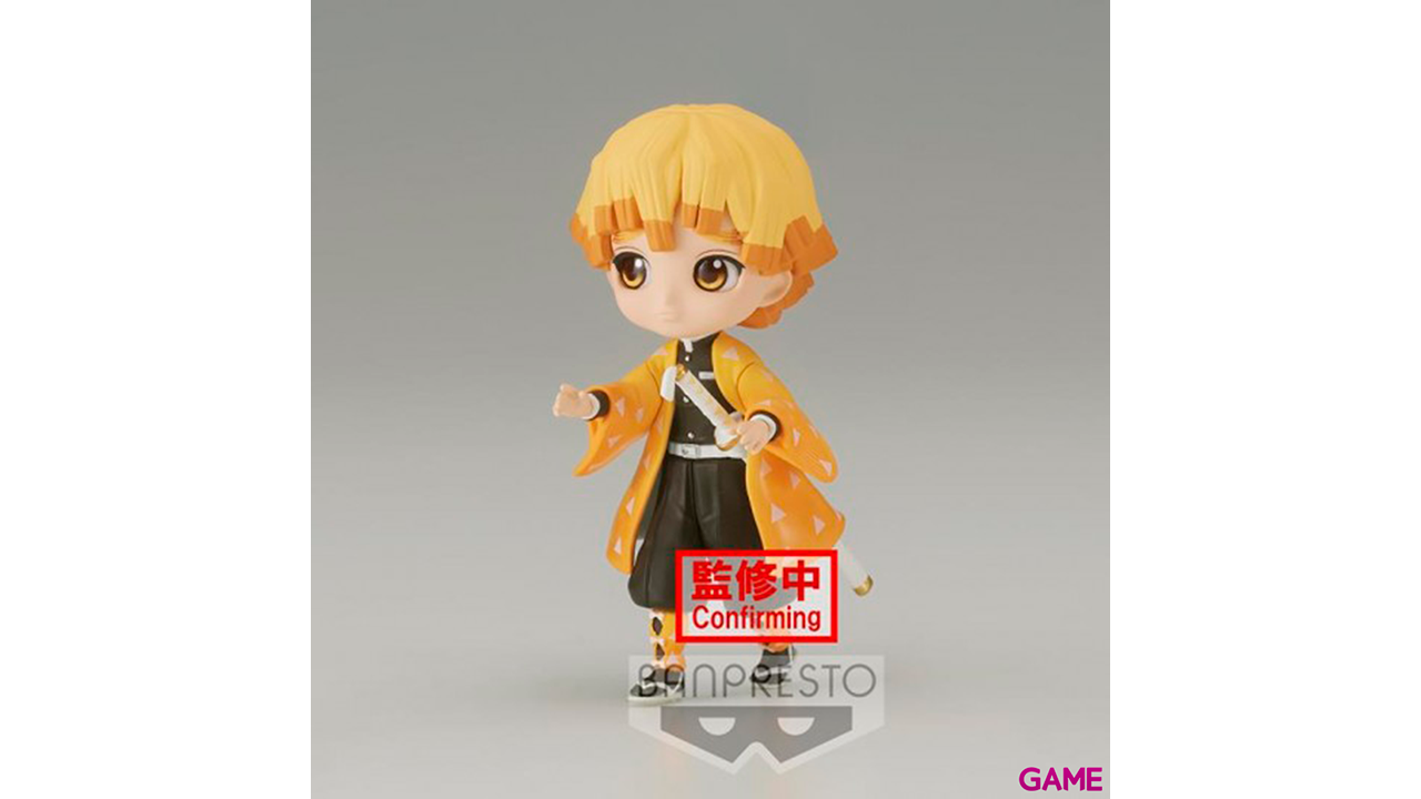 Figura Zenitsu Agatsuma Demon Slayer Kimetsu No Yaiba Q posket petit 7cm-1