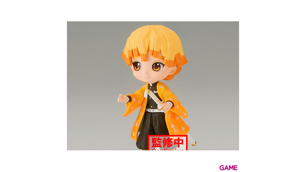 Figura Zenitsu Agatsuma Demon Slayer Kimetsu No Yaiba Q posket petit 7cm-2