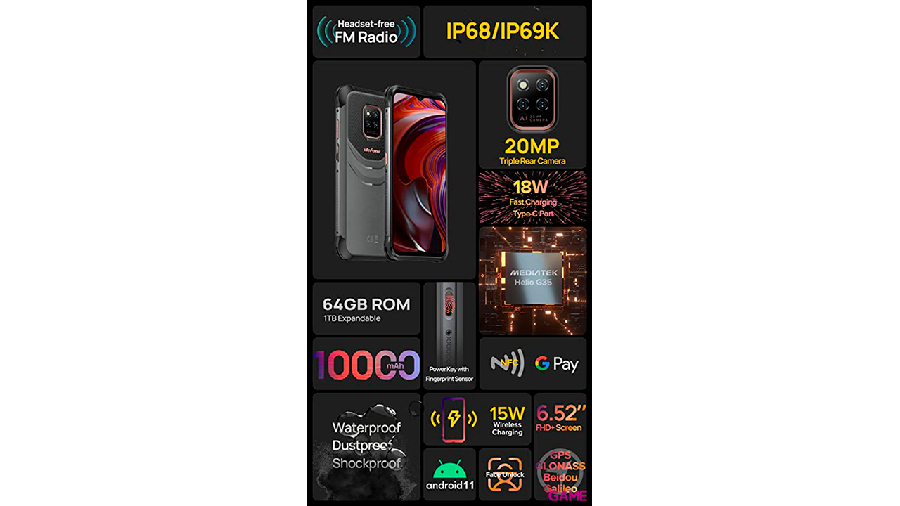 Ulefone Power Armor 14 64GB Negro - Telefono Movil-1