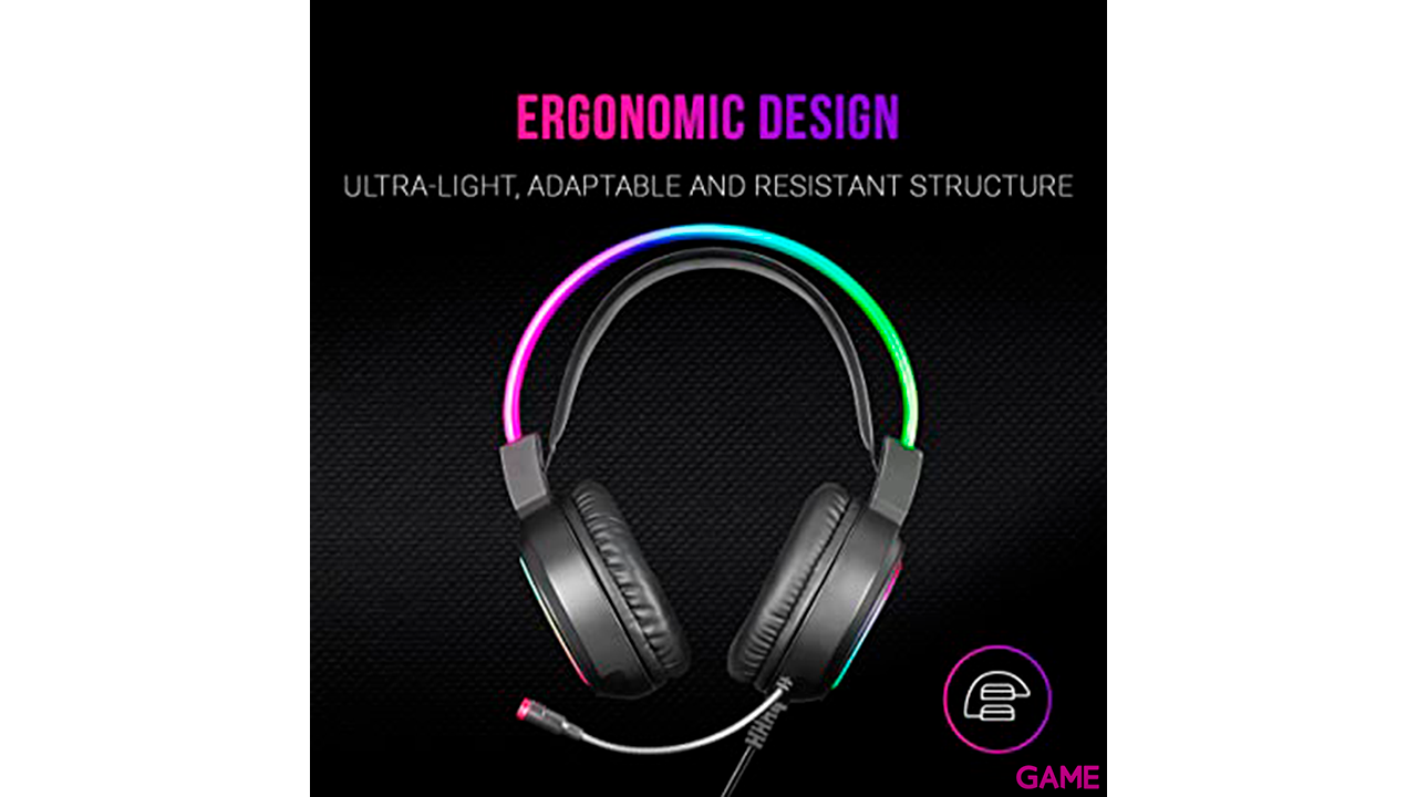 Mars Gaming MHRGB Gaming RGB + Micro Flexible Negro - Auriculares Gaming-3