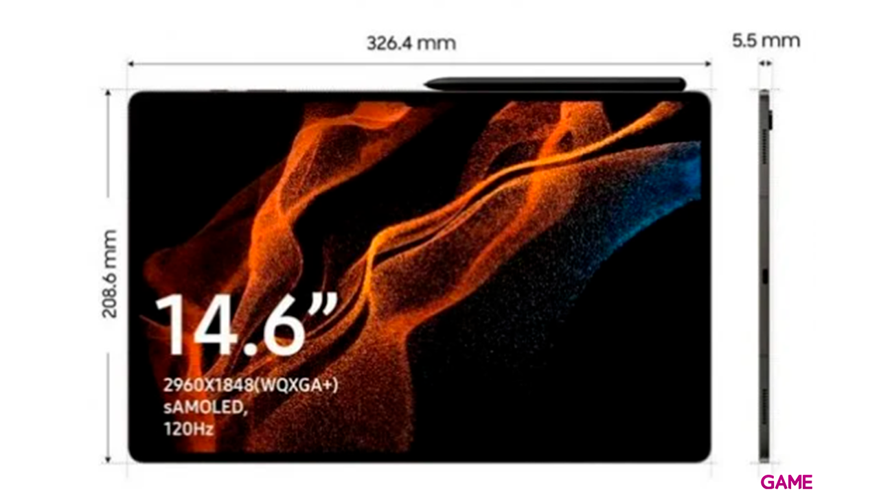 Samsung Galaxy Tab S8 Ultra 5G 128GB Grey - Tablet-2
