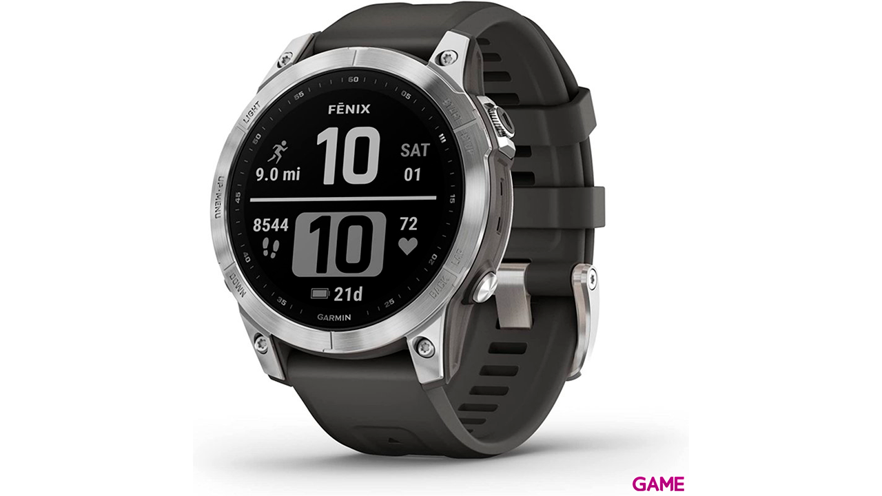 Garmin Fenix 7 mm MIP GPS Plata - Reloj Inteligente-0