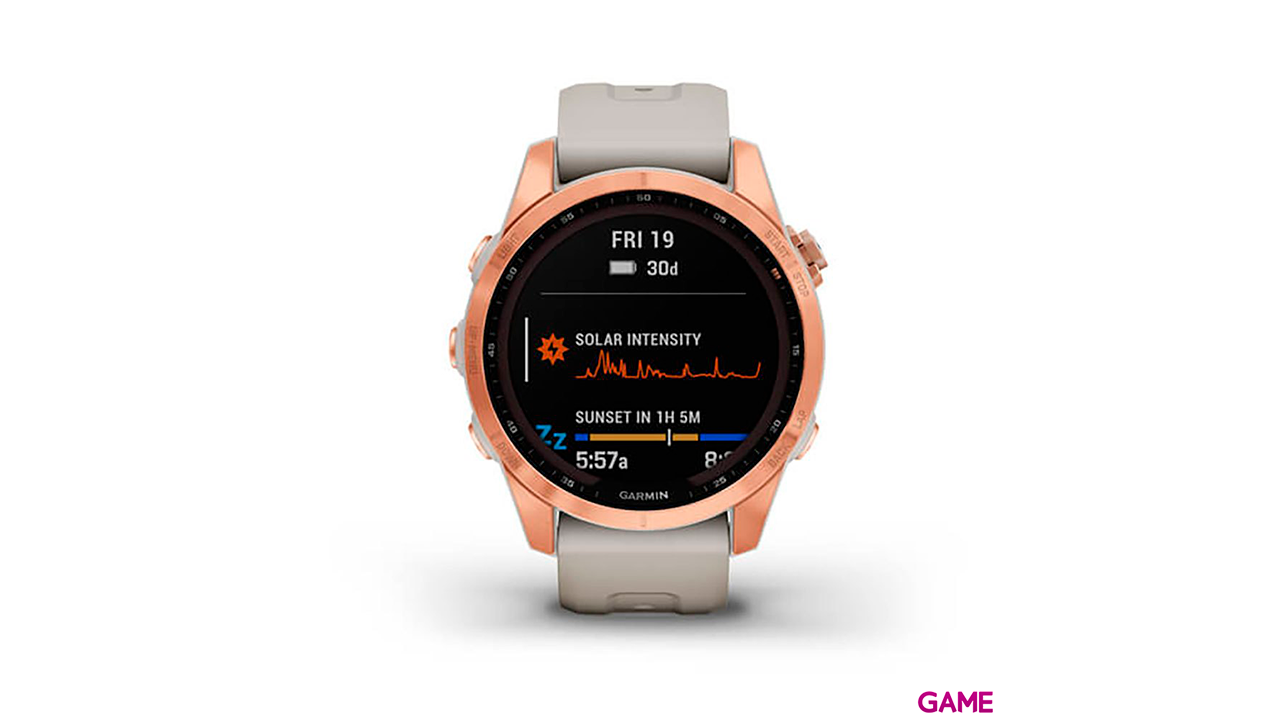 Garmin Fenix 7S Solar 42 mm MIP GPS Oro Rosa - Reloj Inteligente-2