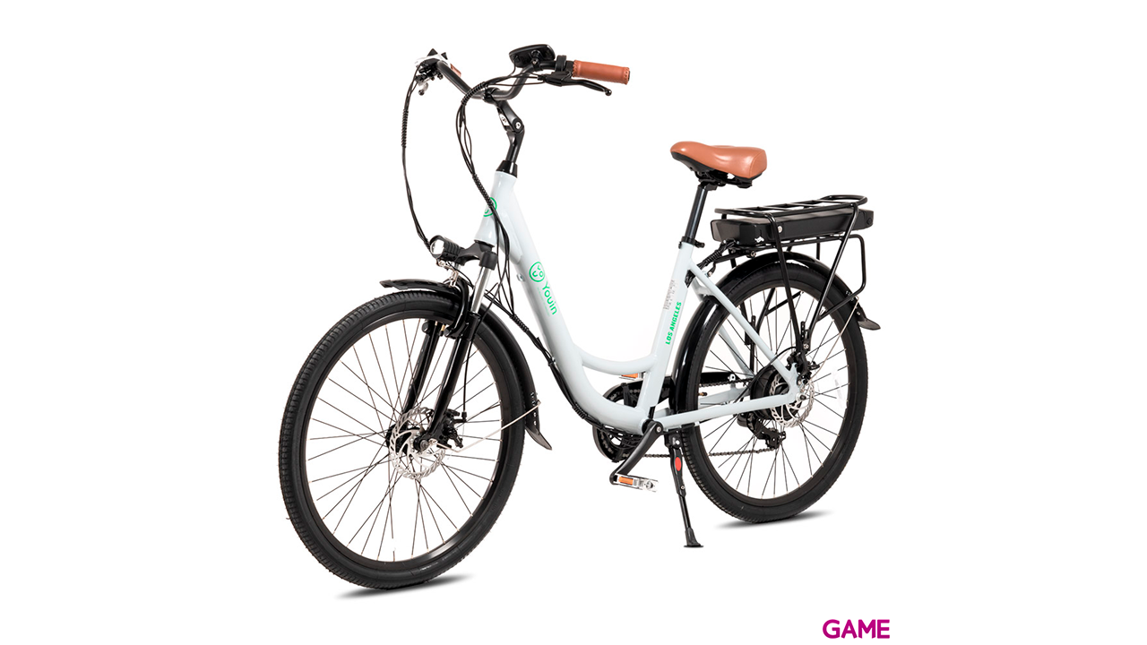 Youin You-Ride Los Angeles 26´´ Blanco - Bicicleta Electrica-2