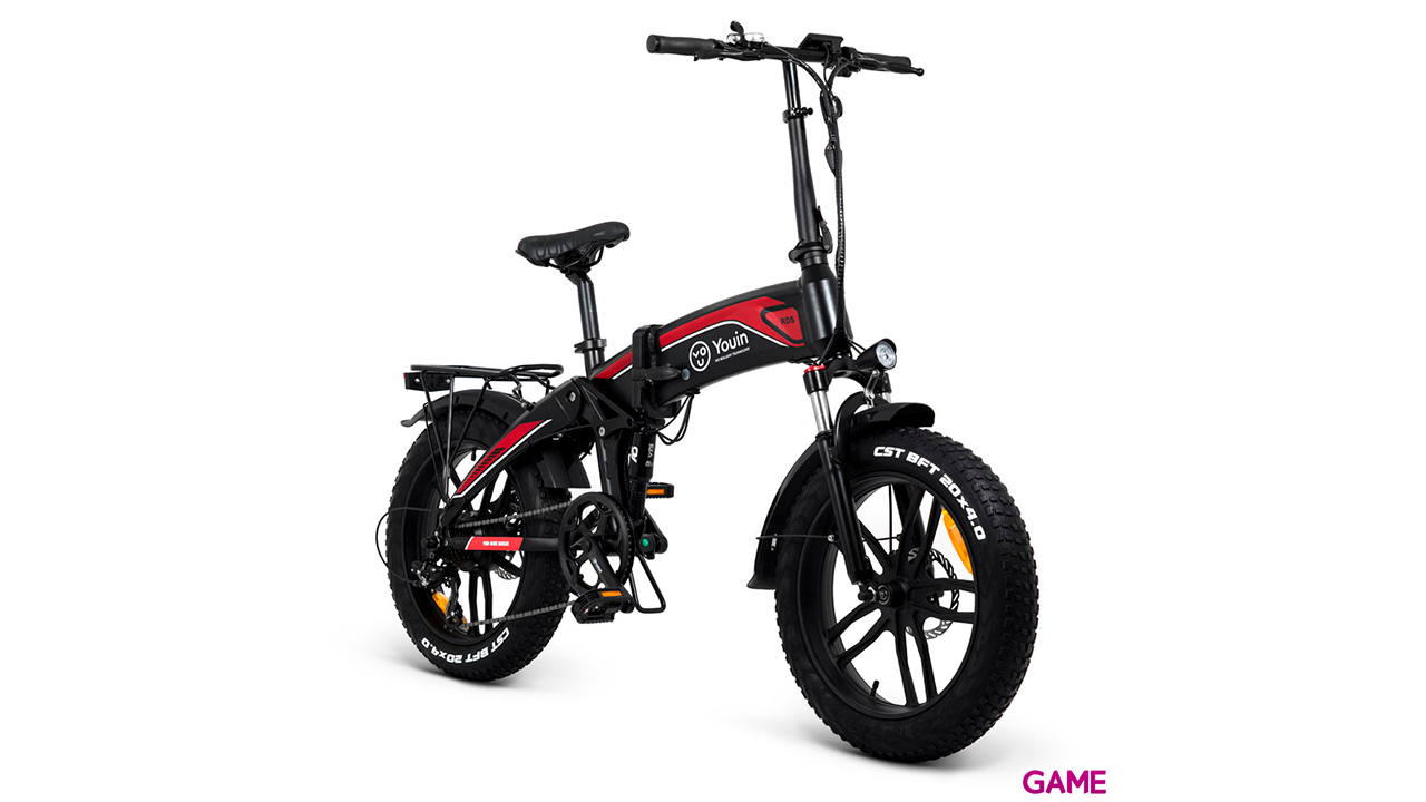 Youin You-Ride Dakar Urban Fat 20´´ Negro Rojo - Bicicleta Electrica-0