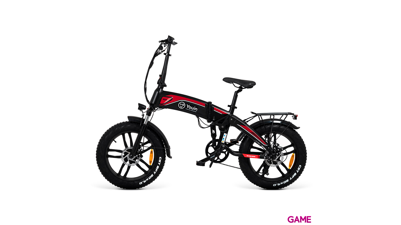 Youin You-Ride Dakar Urban Fat 20´´ Negro Rojo - Bicicleta Electrica-1