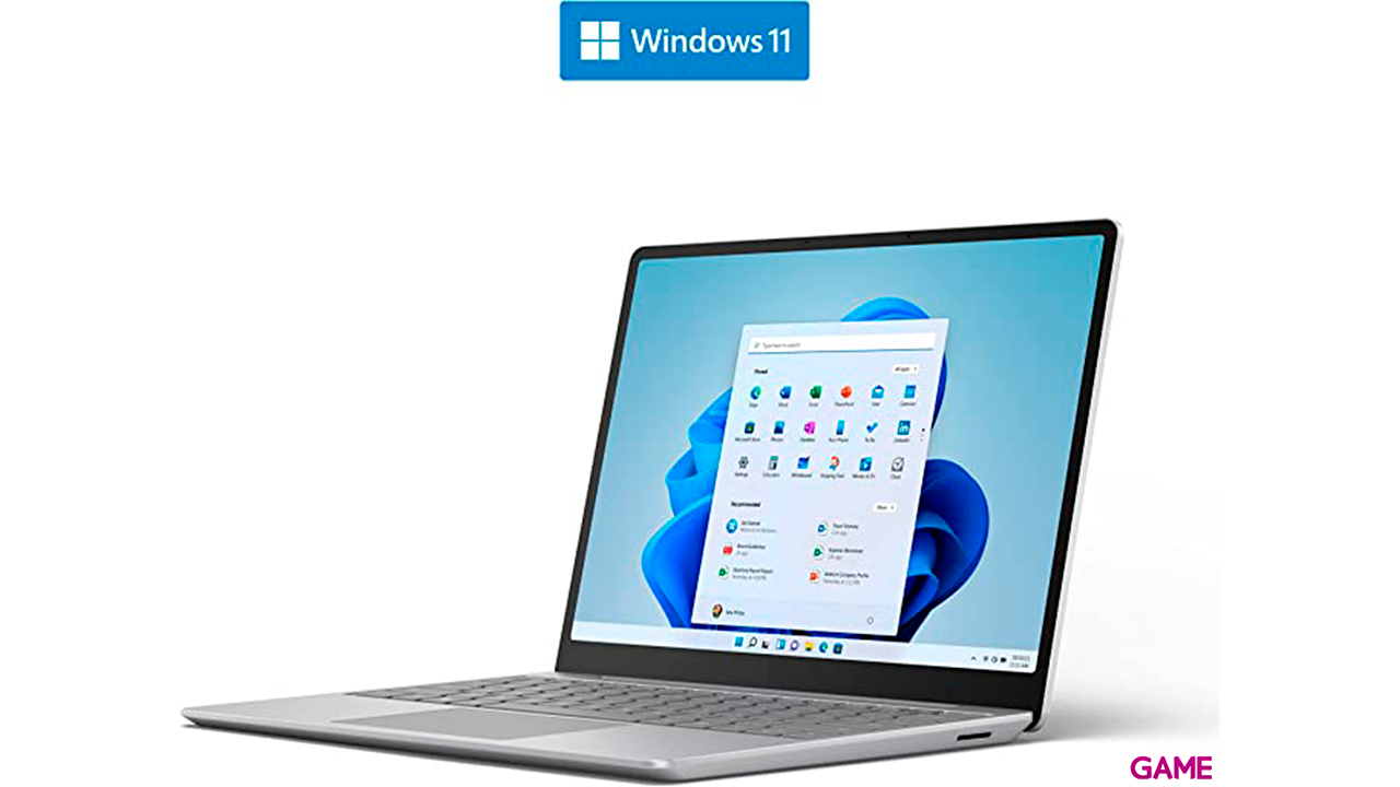 Microsoft Surface Laptop Go 2 i5-1135G7 - Iris Xe - 4GB - 128GB SSD - 12.4´´ Tactil - W11 Pro - Ordenador Portatil-1