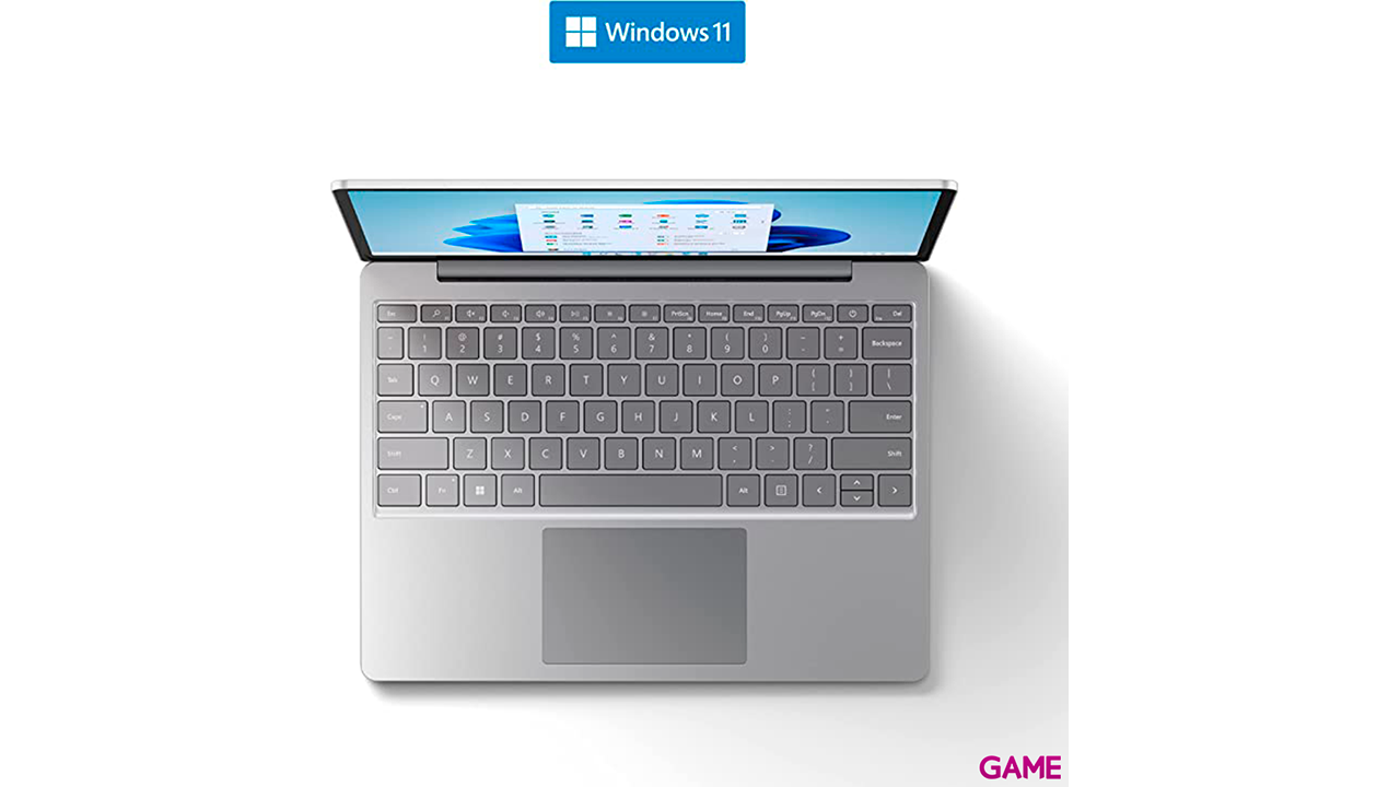 Microsoft Surface Laptop Go 2 i5-1135G7 - Iris Xe - 4GB - 128GB SSD - 12.4´´ Tactil - W11 Pro - Ordenador Portatil-2