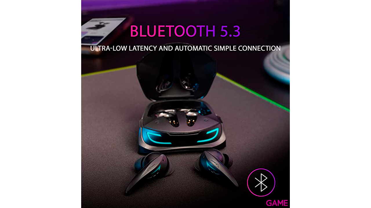 Mars Gaming MHI-ULTRA TWS RGB Flow Bluetooth 5.3 Triple Cancelación Ruido - Auriculares-2