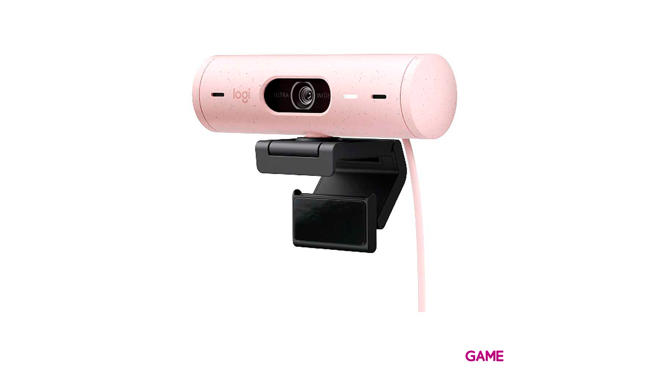 Logitech Brio 500 4MP USB C Rosa - Webcam-0