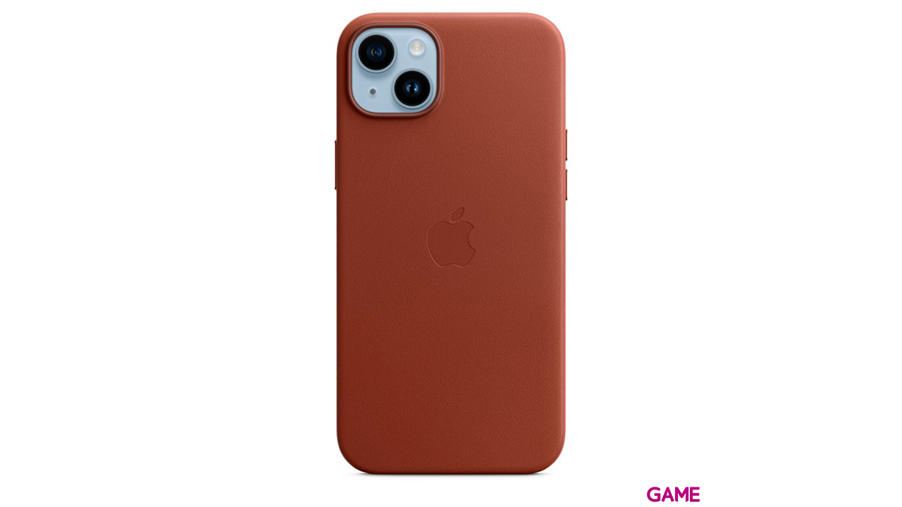 Apple iPhone 14 Plus Leather Case Umber - Funda-0