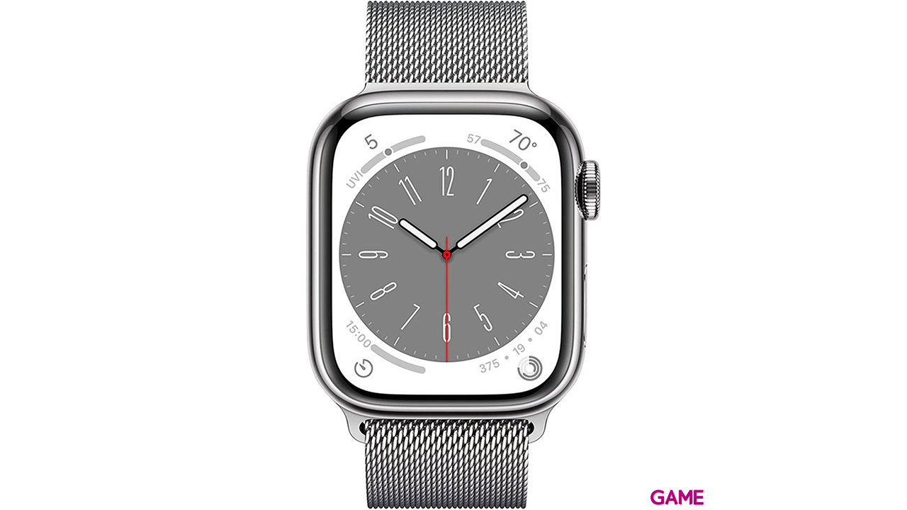 Apple Watch Series 8 OLED 41mm GPS - Celular Plata - Reloj Inteligente-1