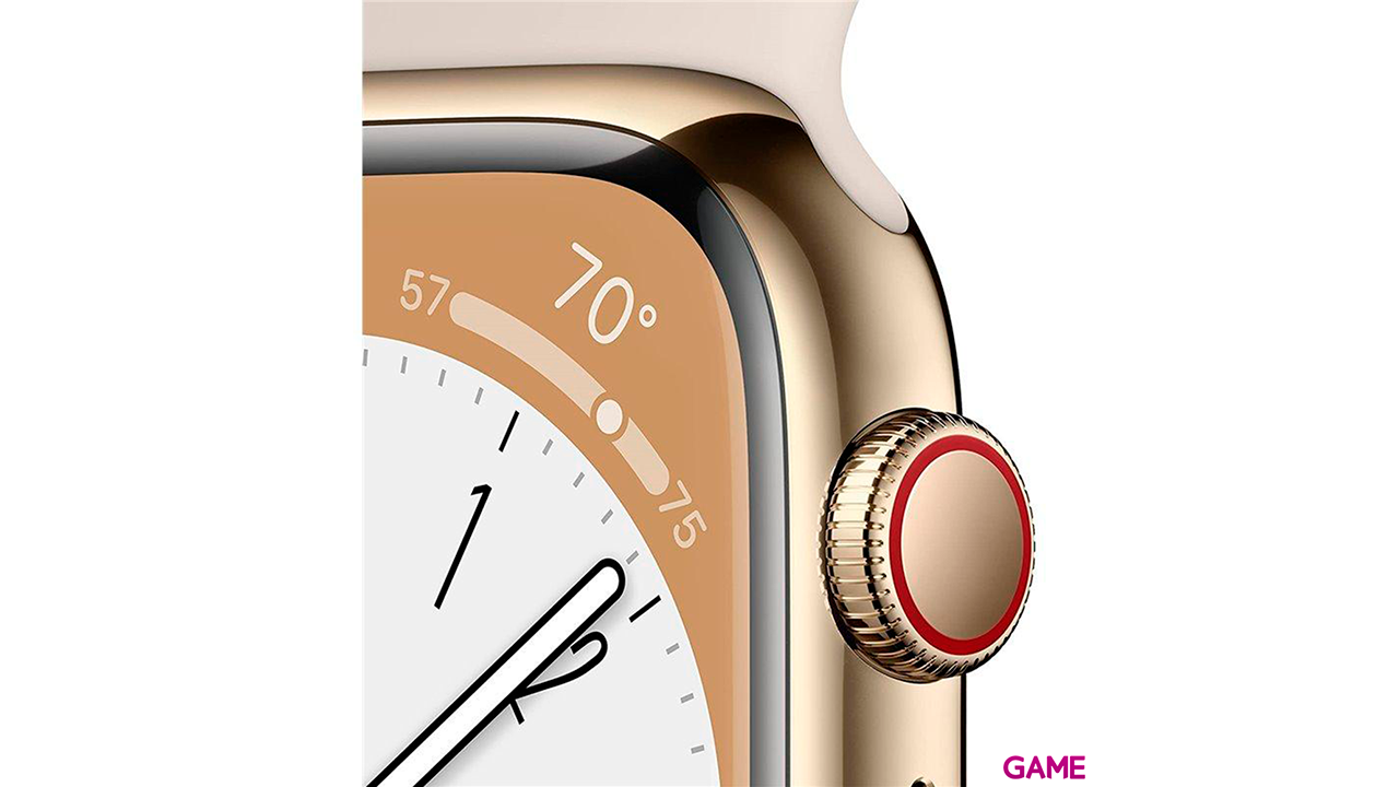 Apple Watch Series 8 OLED 45mm GPS - Celular Oro - Reloj Inteligente-2