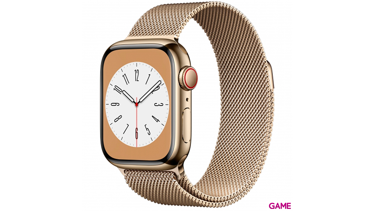 Apple Watch Series 8 OLED 45mm GPS - Celular Oro - Reloj Inteligente-0