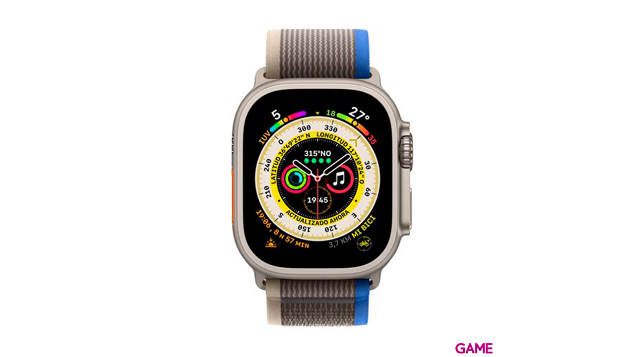 Apple Watch Ultra OLED 49mm S/M GPS - Celular Blue Grey - Reloj Inteligente-1
