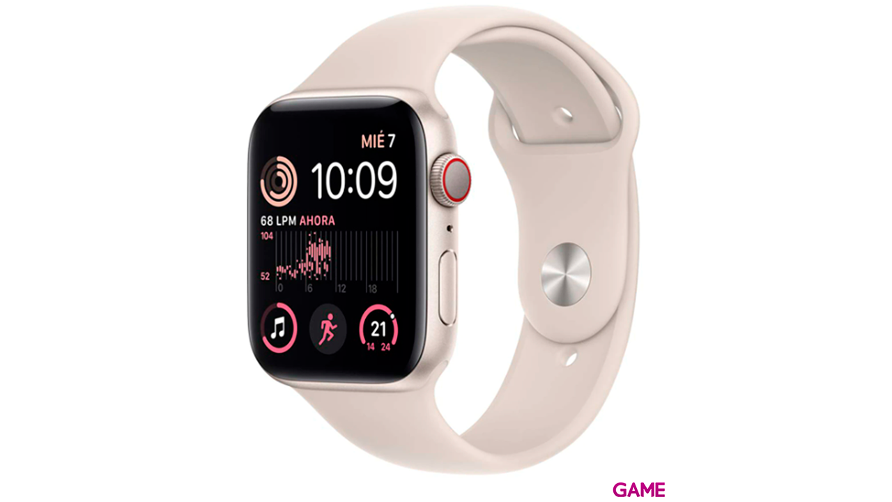 Apple Watch SE OLED 44mm GPS - Celular Beige - Reloj Inteligente-0