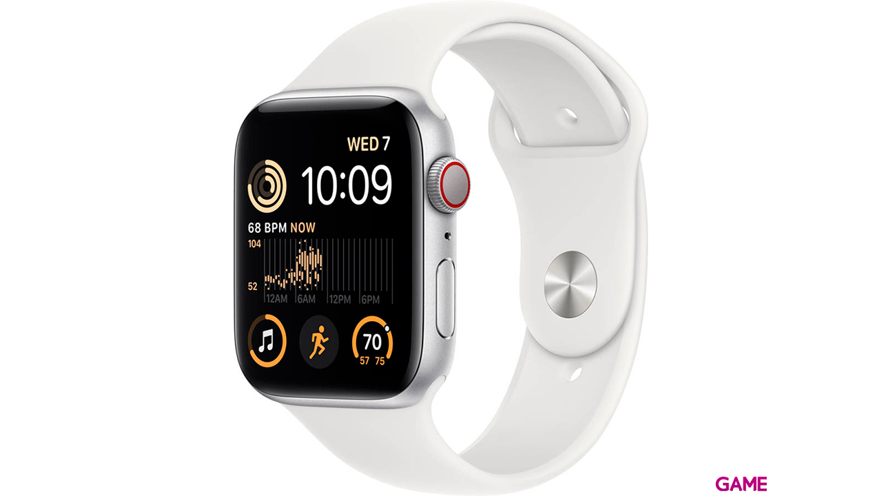 Apple Watch SE OLED 44mm GPS - Celular Plata - Reloj Inteligente-0