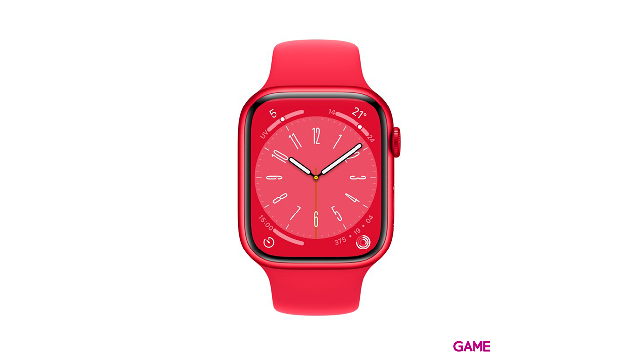 Apple Watch Series 8 OLED 41mm GPS - Celular Rojo - Reloj Inteligente-1