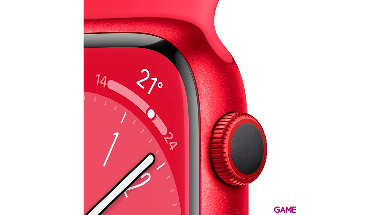 Apple Watch Series 8 OLED 41mm GPS - Celular Rojo - Reloj Inteligente-2