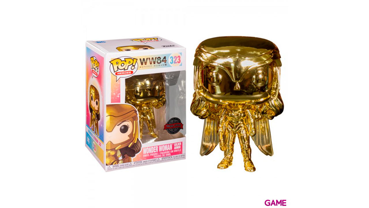 Figura POP DC Comics Wonder Woman 1984 Gold Power Exclusive-0