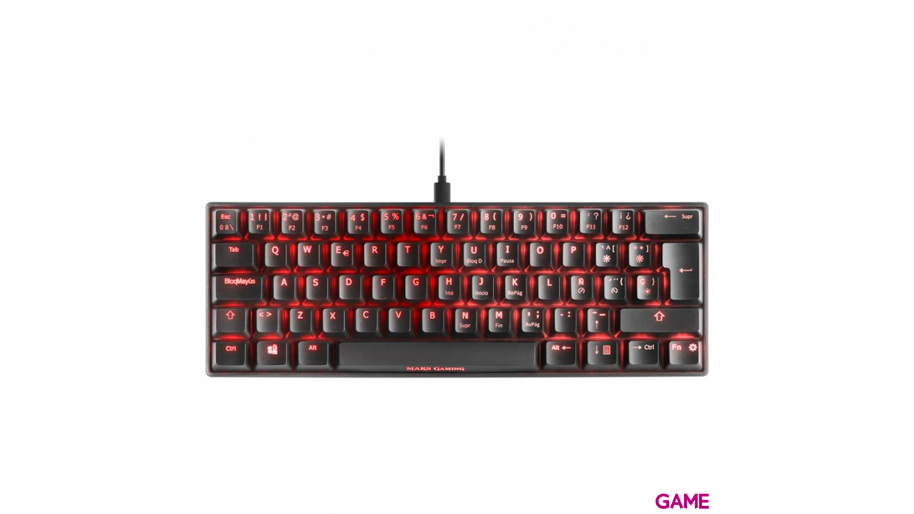 Mars Gaming MKMINIBES Mecánico Ultra-Compacto Full RGB Chroma - Teclado Gaming-2