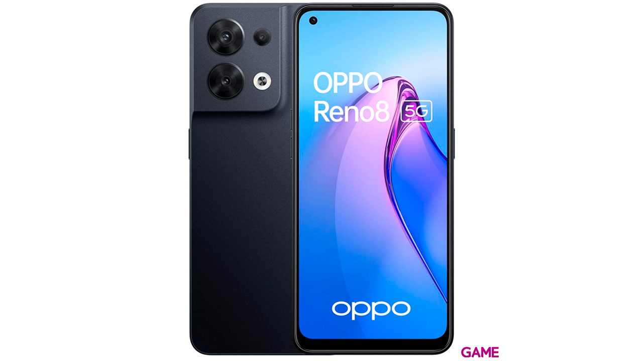 OPPO Reno 8 256GB Negro - Telefono Movil-0