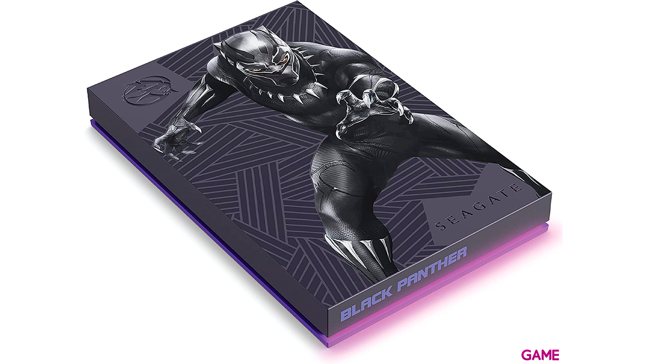 Seagate Firecuda Game Drive 2TB Marvel Black Panther Special Edition - Disco Duro Externo-0