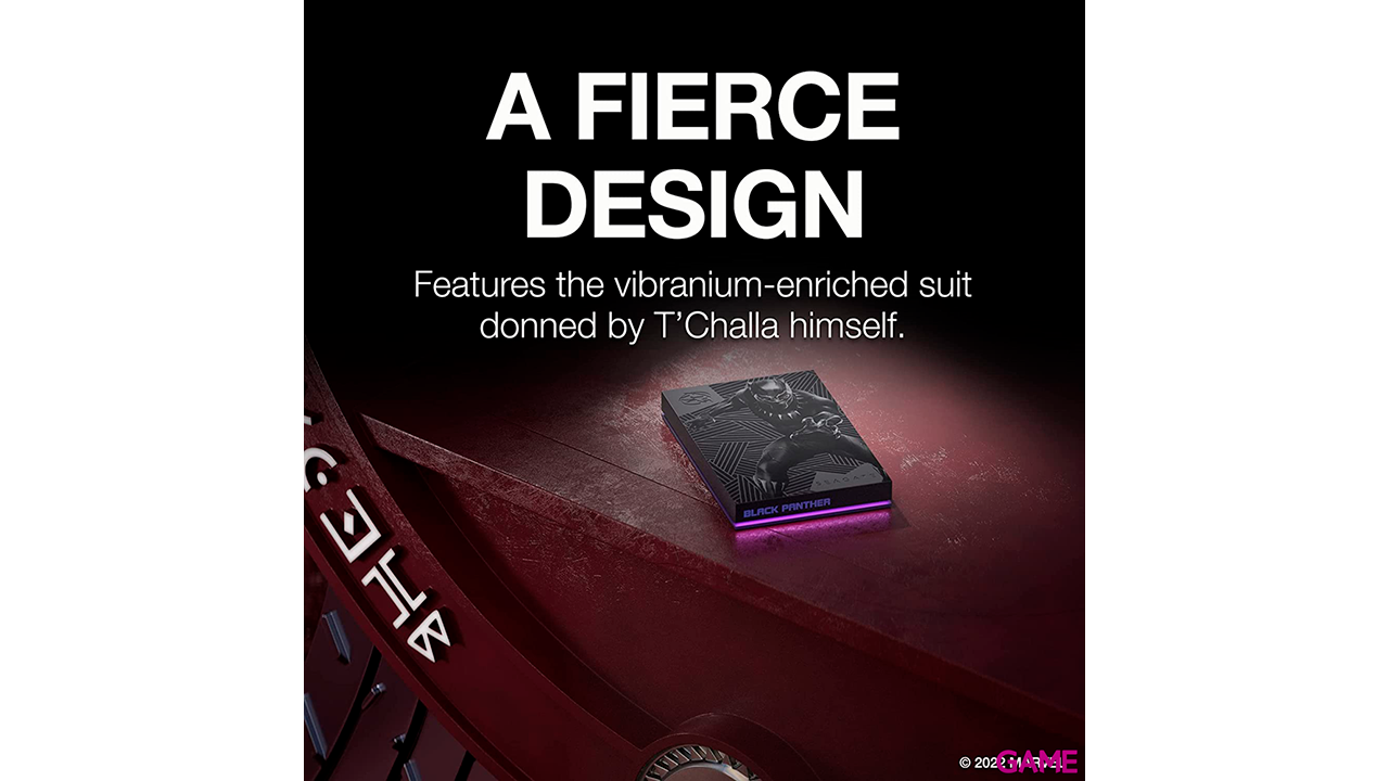 Seagate Firecuda Game Drive 2TB Marvel Black Panther Special Edition - Disco Duro Externo-2