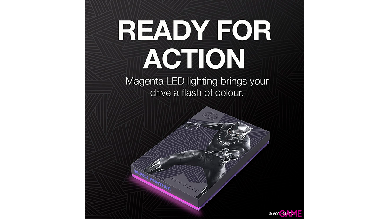 Seagate Firecuda Game Drive 2TB Marvel Black Panther Special Edition - Disco Duro Externo-3
